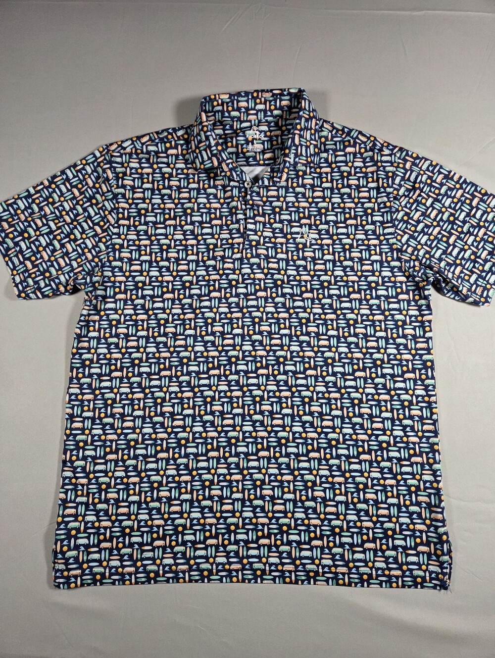 Rhoback The perfect Wave Mens Polo Size Large